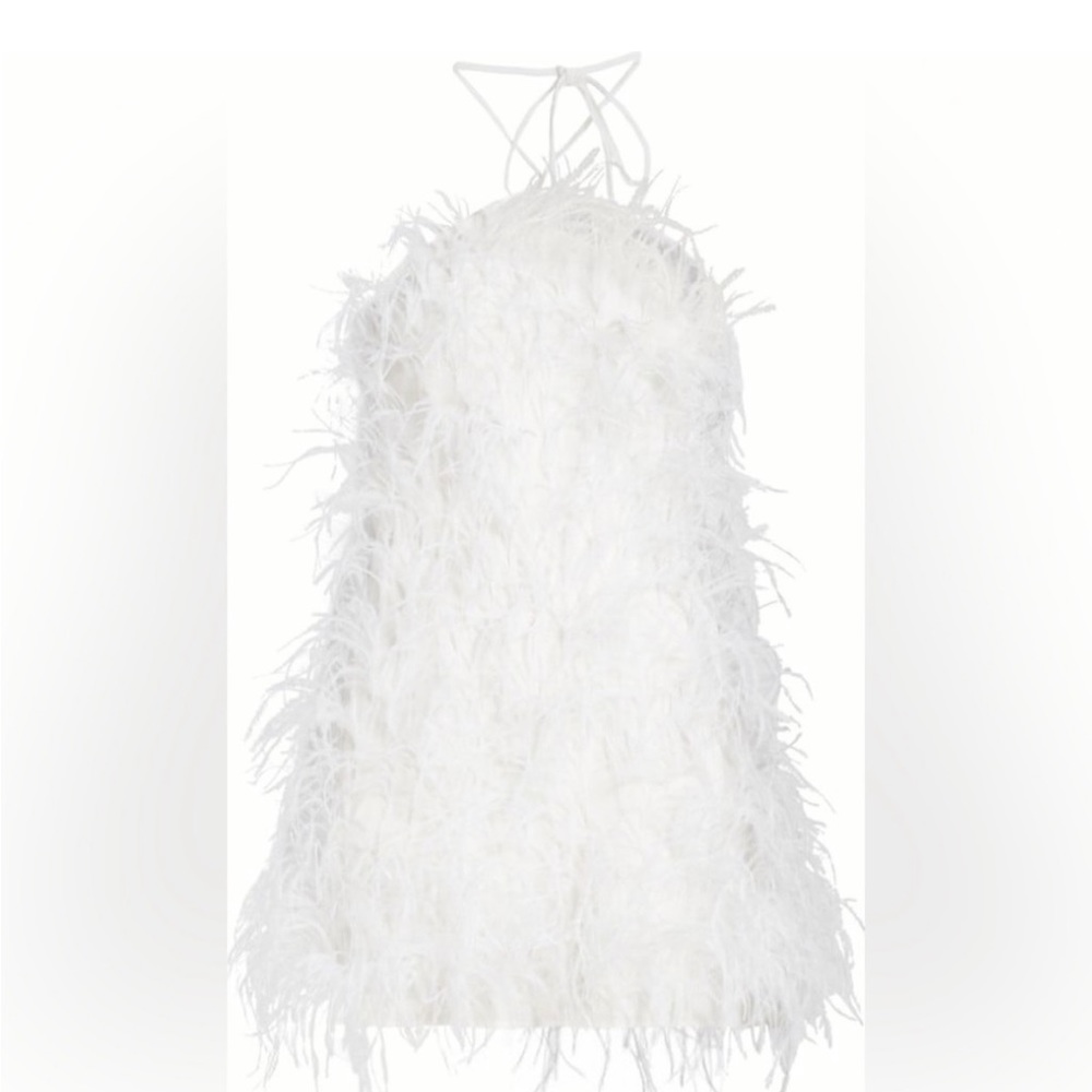 Cult Gaia Vale Feather Mini Dress